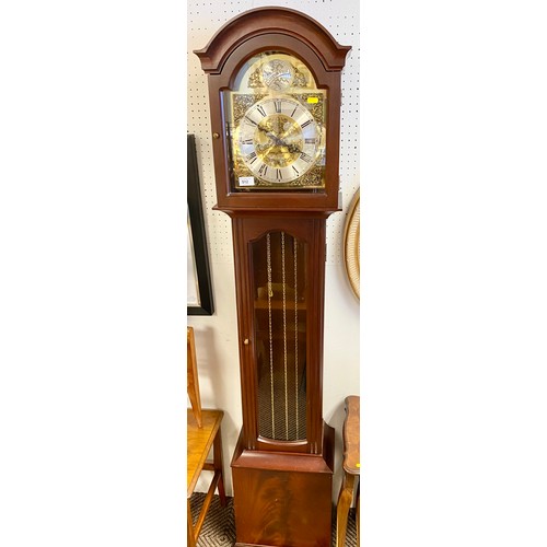 512 - Modern grandmothers clock, James Stewart Armagh, 170 cm high