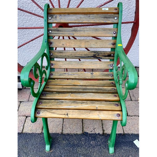 492 - Single seater garden bench