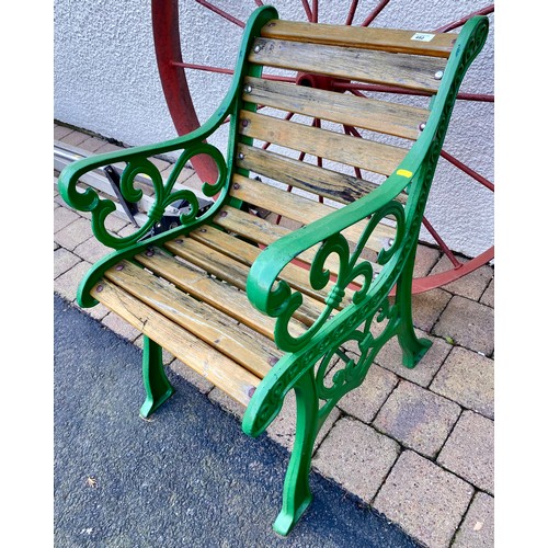 492 - Single seater garden bench