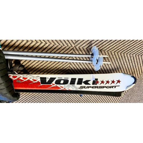 481A - Volki Skis, with three set of poles in Salomon bag