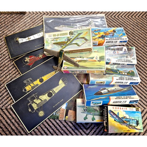 358 - Large quantity of scale model plane kits, mostly boxed, some loose