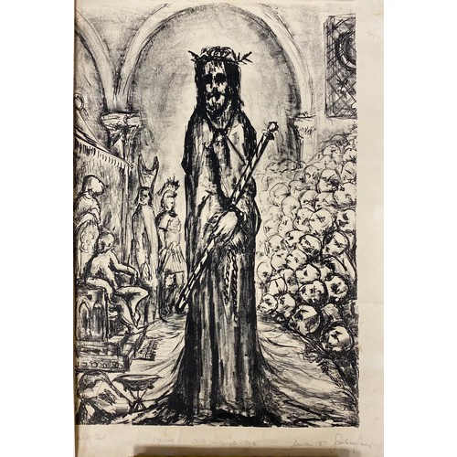 408 - Artist proof print, Cristo condona la morte, signed indistinctly 1967, and another unframed pri... 