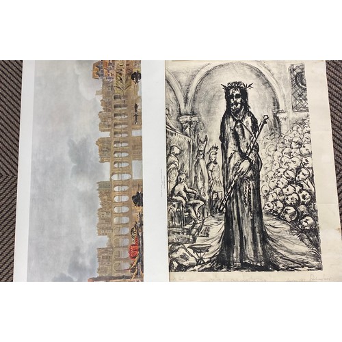 408 - Artist proof print, Cristo condona la morte, signed indistinctly 1967, and another unframed pri... 