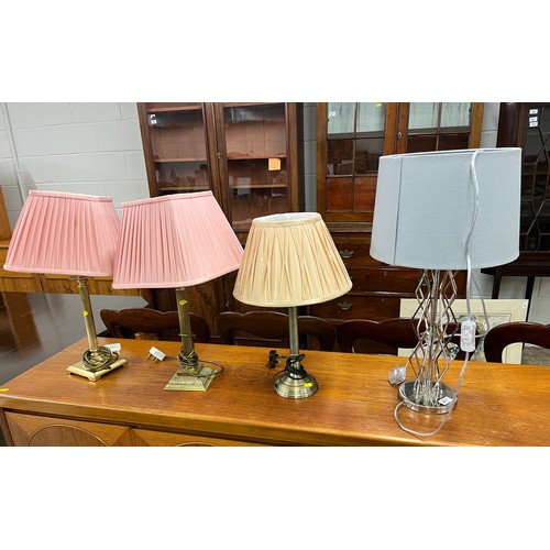 577 - Four table lamps (4)