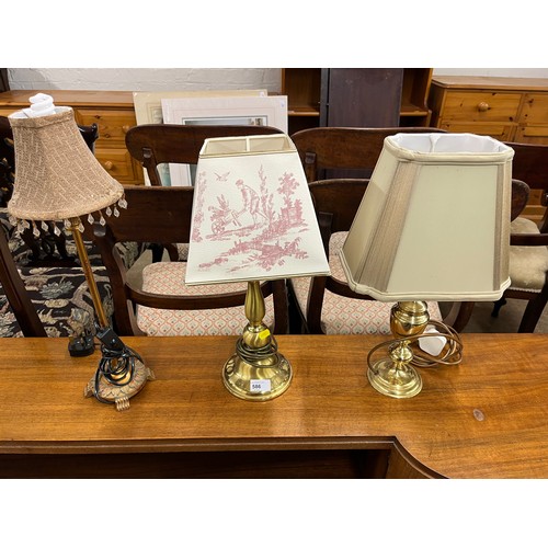 586 - Three table lamps (3)