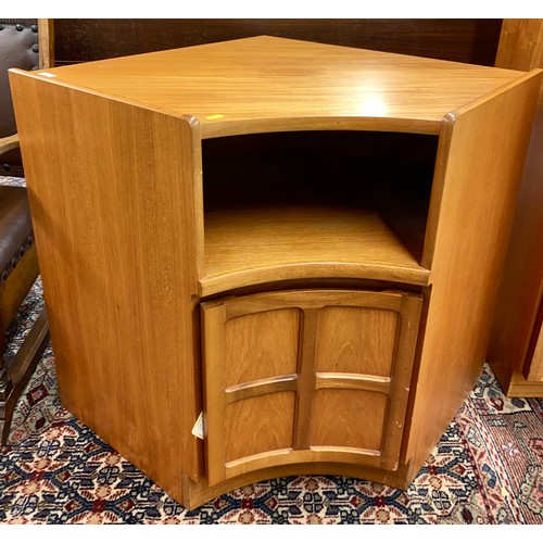 600 - Nathan mid century sideboard, book case over cupboard and corner cupboard (3)