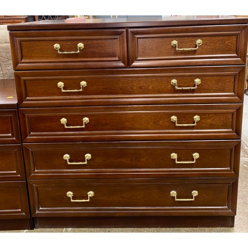 605 - Two over four G plan chest of drawers with matching  three chest of drawers  (2)