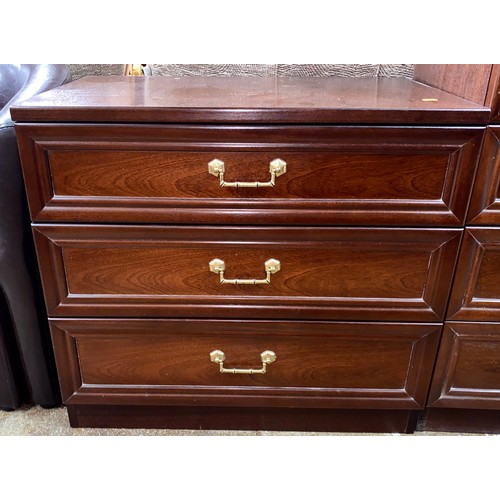 605 - Two over four G plan chest of drawers with matching  three chest of drawers  (2)