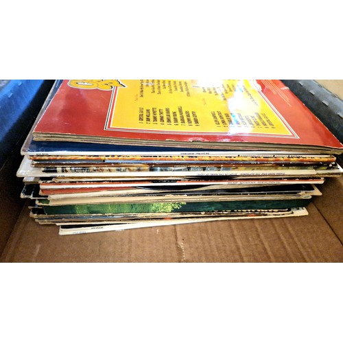 360 - Books including R. L. Stevenson and Burns, and assorted records LPs and singles