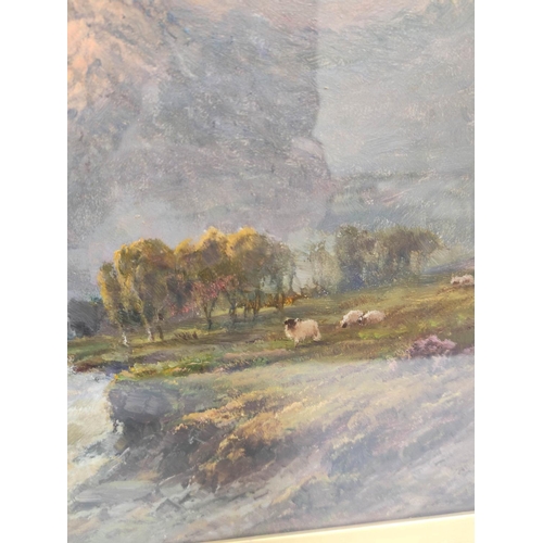 270 - Alfred de Breanski Snr.Loch Oich, N.B.Oil on canvas.Signed. Inscribed to reverse.28 cms x 49 cms.... 