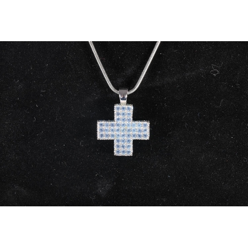 668 - Swarovski cross pendant on chain in original box, and a group of wristwatches to include Henley, Cit... 