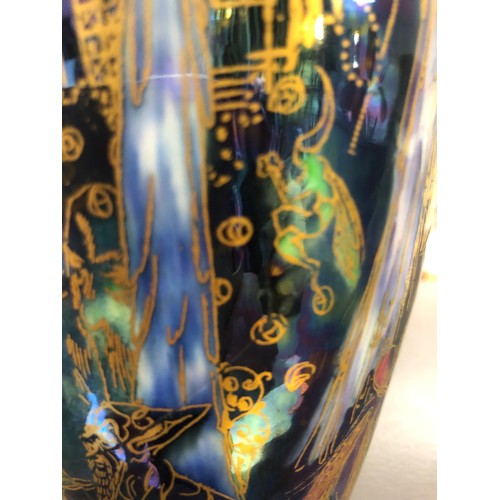 21 - Wedgwood fairyland lustre vase (damaged)