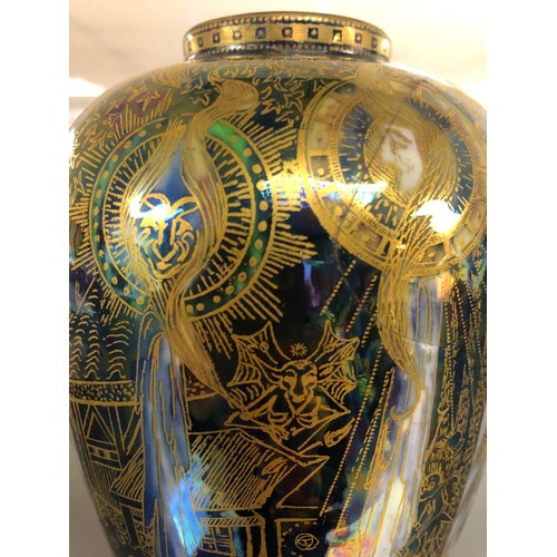 21 - Wedgwood fairyland lustre vase (damaged)