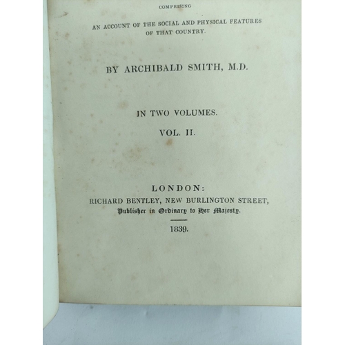 80 - SMITH ARCHIBALD.  Peru As It Is, A Residence in Lima & Other Parts of the Peruvian Republic. 2 v... 