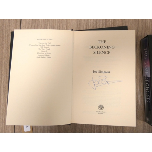 110 - SIMPSON JOE.  3 signed 1st eds., each in d.w's & bespoke slip case.