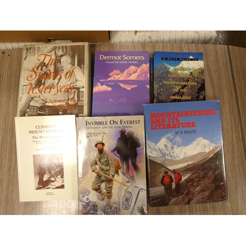 118 - Climbing & Mountaineering.  8 various books & softback publications incl. bibliogr... 