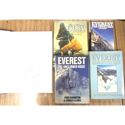 119 - Mount Everest.  Everest the Cruel Way by Joe Tasker, d.w., 1981 & 5 other illus. vols.... 