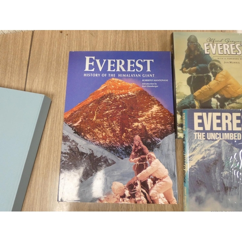 119 - Mount Everest.  Everest the Cruel Way by Joe Tasker, d.w., 1981 & 5 other illus. vols.... 