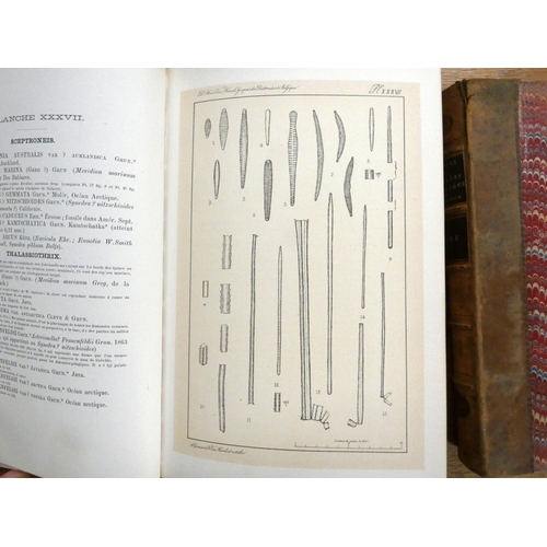 135 - VAN HEURCK HENRI.  Synopsis des Diatomées de Belgique. 2 vols. incl. Atlas Volume. ... 