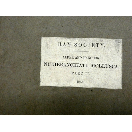 139 - RAY SOCIETY.  Alder J. & Hancock A. A Monograph of the British Nudibranchiate Mollusca... 