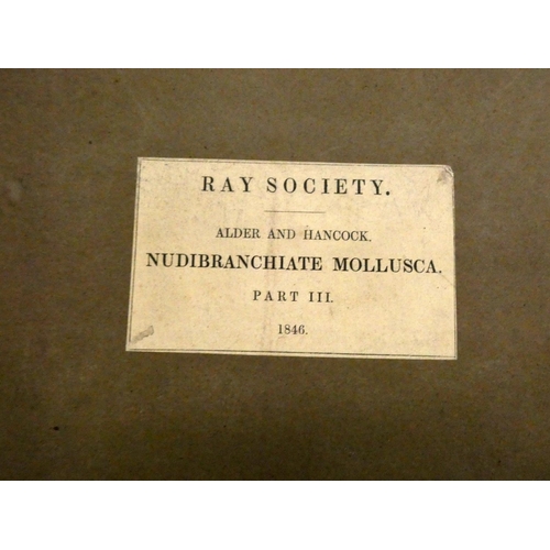 139 - RAY SOCIETY.  Alder J. & Hancock A. A Monograph of the British Nudibranchiate Mollusca... 