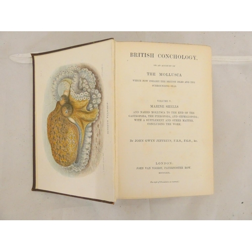 142 - JEFFREYS JOHN GWYN.  British Conchology or An Account of the Mollusca Which Now Inhabit th... 