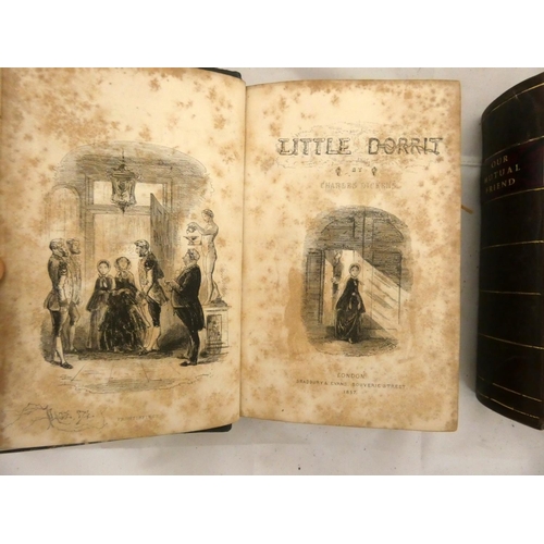 209 - DICKENS CHARLES.  Little Dorrit. Eng. frontis, title & plates (much spotting & foxing). Rebo... 