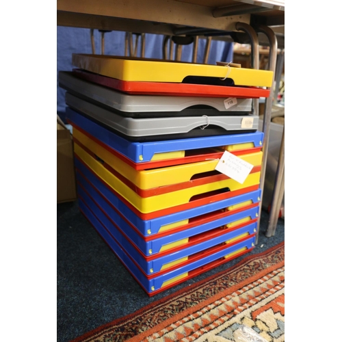 119 - Nine folding storage boxes.  (9)