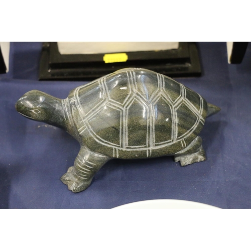 149 - Hardstone model of a tortoise, 19cm long.