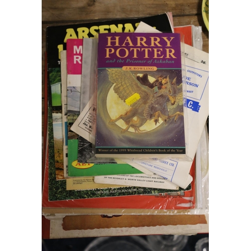 161 - Harry Potter novel, football programmes, etc.