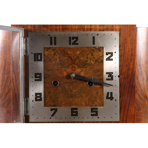 43 - Art Deco style mantle clock, 32cm wide.