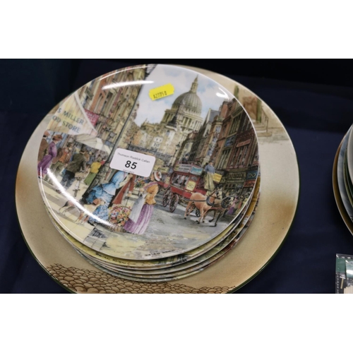 85 - Collectors' plates to include Rocco, a continental trinket box, etc.