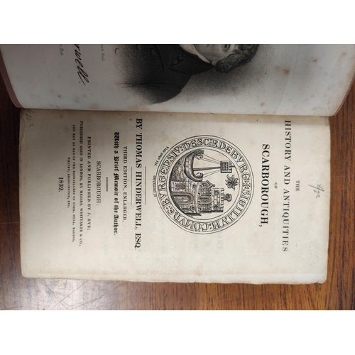 159 - HINDERWELL THOMAS.  The History & Antiquities of Scarborough. Eng. port. frontis, plat... 