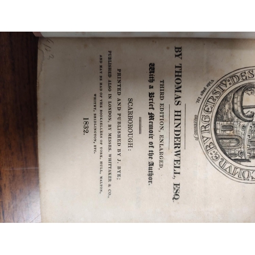 159 - HINDERWELL THOMAS.  The History & Antiquities of Scarborough. Eng. port. frontis, plat... 