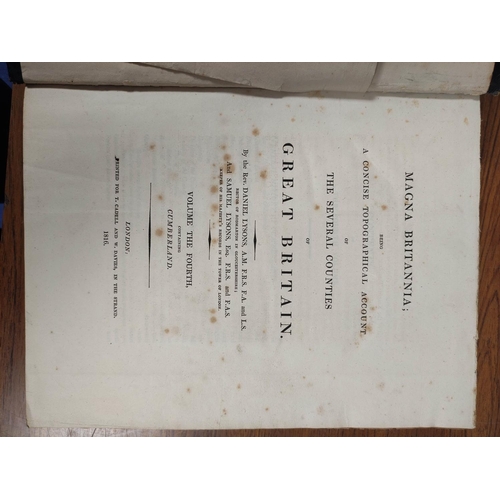 161 - LYSONS D. & S.  Magna Britannia - Volume the Fourth Containing Cumberland. Fldg. &... 