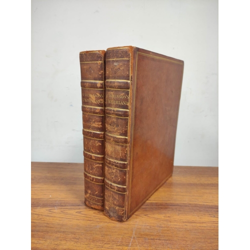 162 - HUTCHINSON WILLIAM.  The History of the County of Cumberland. 2 vols. Eng. frontis, title ... 