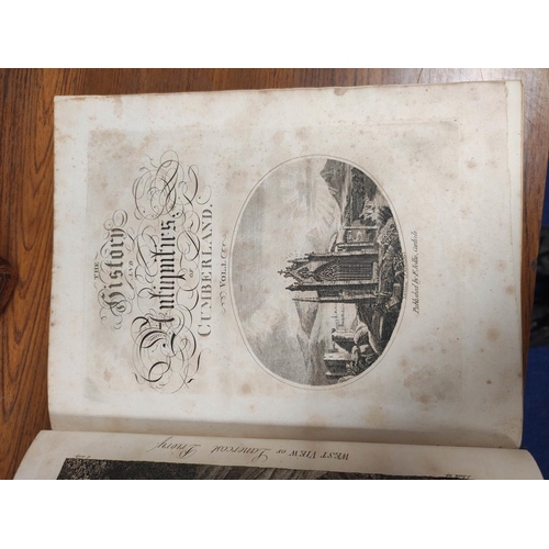 162 - HUTCHINSON WILLIAM.  The History of the County of Cumberland. 2 vols. Eng. frontis, title ... 