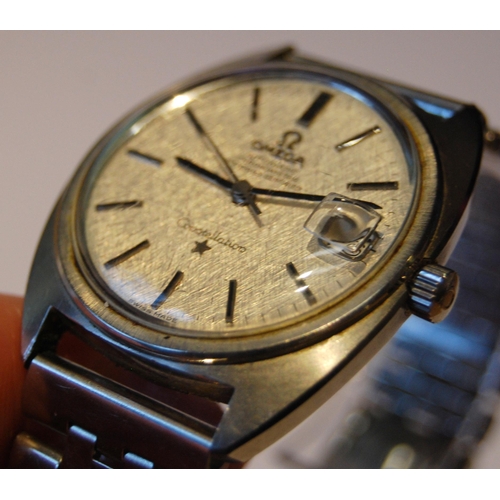 99 - Omega Constellation Chronometer automatic gent's wristwatch, c. 1970s, in stainless steel case with ... 