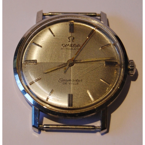 100 - Omega Seamaster De Ville automatic gent's watch head, c. 1970, in stainless steel case with silvered... 