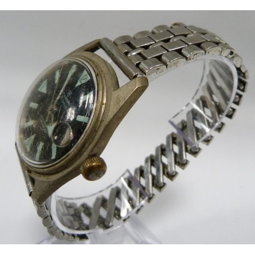 115 - Sicura 23 jewels Superwaterproof 400 vacuum tested manual wind diver's watch, c. 1960s, case diamete... 