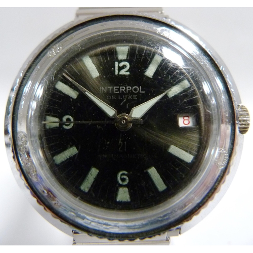 115 - Sicura 23 jewels Superwaterproof 400 vacuum tested manual wind diver's watch, c. 1960s, case diamete... 