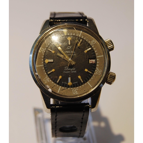 127 - Enicar by Racine Sherpa 600 Super-Dive Automatic gent's wristwatch, c. 1960s, in stainless steel cas... 