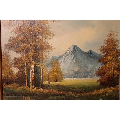 475 - VINCENT, Autumnal landscape, oil on canvas, signed lower right, 39cm x 49cm, frame 58cm x 68cm.