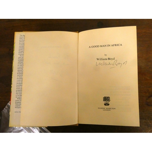 197 - BOYD WILLIAM.  A Good Man in Africa. Orig. brown cloth in unclipped d.w. Signed by the author to tit... 