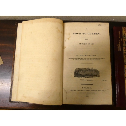 222 - SILLIMAN DR. BENJAMIN.  A Tour to Quebec in the Autumn of 1819. Eng. title vignette & ... 