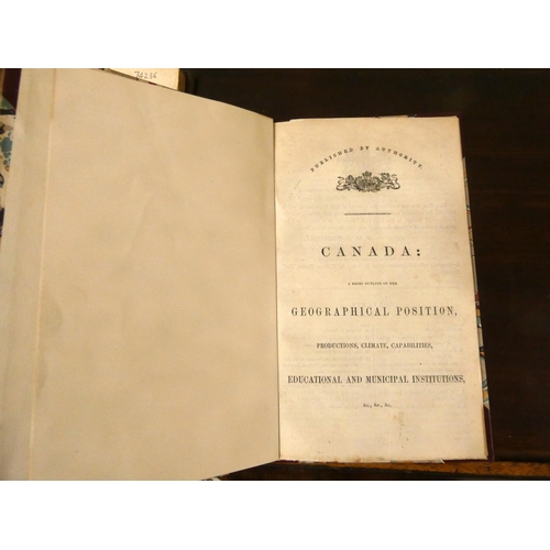 222 - SILLIMAN DR. BENJAMIN.  A Tour to Quebec in the Autumn of 1819. Eng. title vignette & ... 