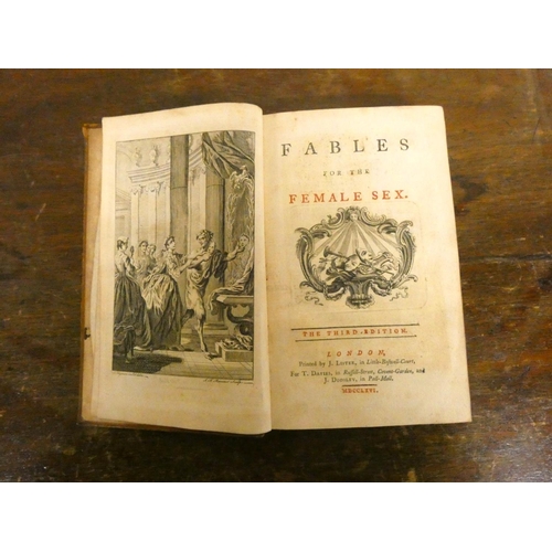 239 - (MOORE E).  Fables for the Female Sex. Rubricated title. Eng. frontis, title vignette & 16 eng. ... 