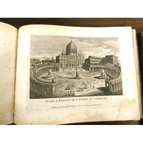 240 - PIRANESI, MORELLI, etc. (Illus).  Raccolta di 50 Vedute ... della Citta di Roma. 48 eng. plates (onl... 