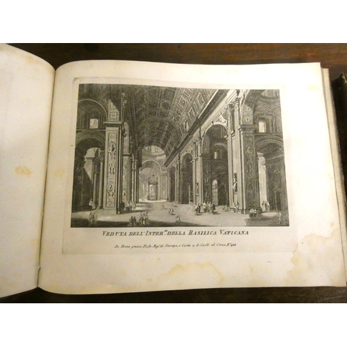 240 - PIRANESI, MORELLI, etc. (Illus).  Raccolta di 50 Vedute ... della Citta di Roma. 48 eng. plates (onl... 