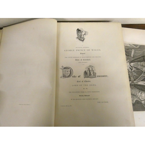 296 - NODAL J. H. & MILNER G.  A Glossary of the Lancashire Dialect. Large paper quarto. Hal... 